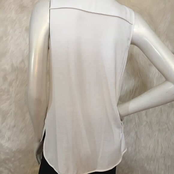 Calvin Klein Gold Zipper V Neck Tank - Picture 5 of 8